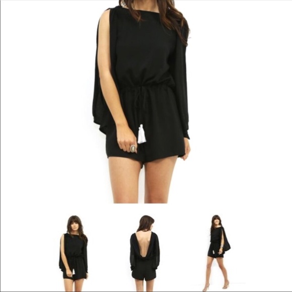 Reverse Other - Slit Arm Romper